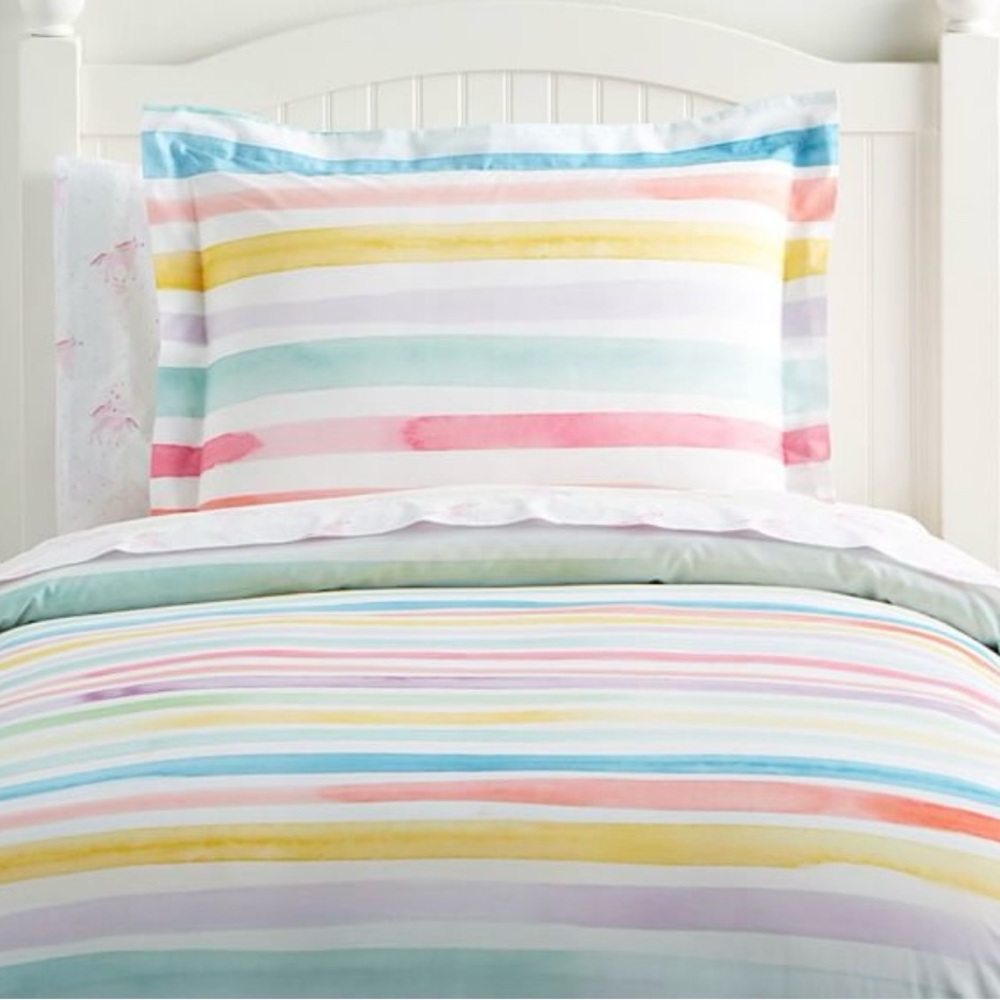 Pottery Barn Kids twin duvet set (cover and sham)